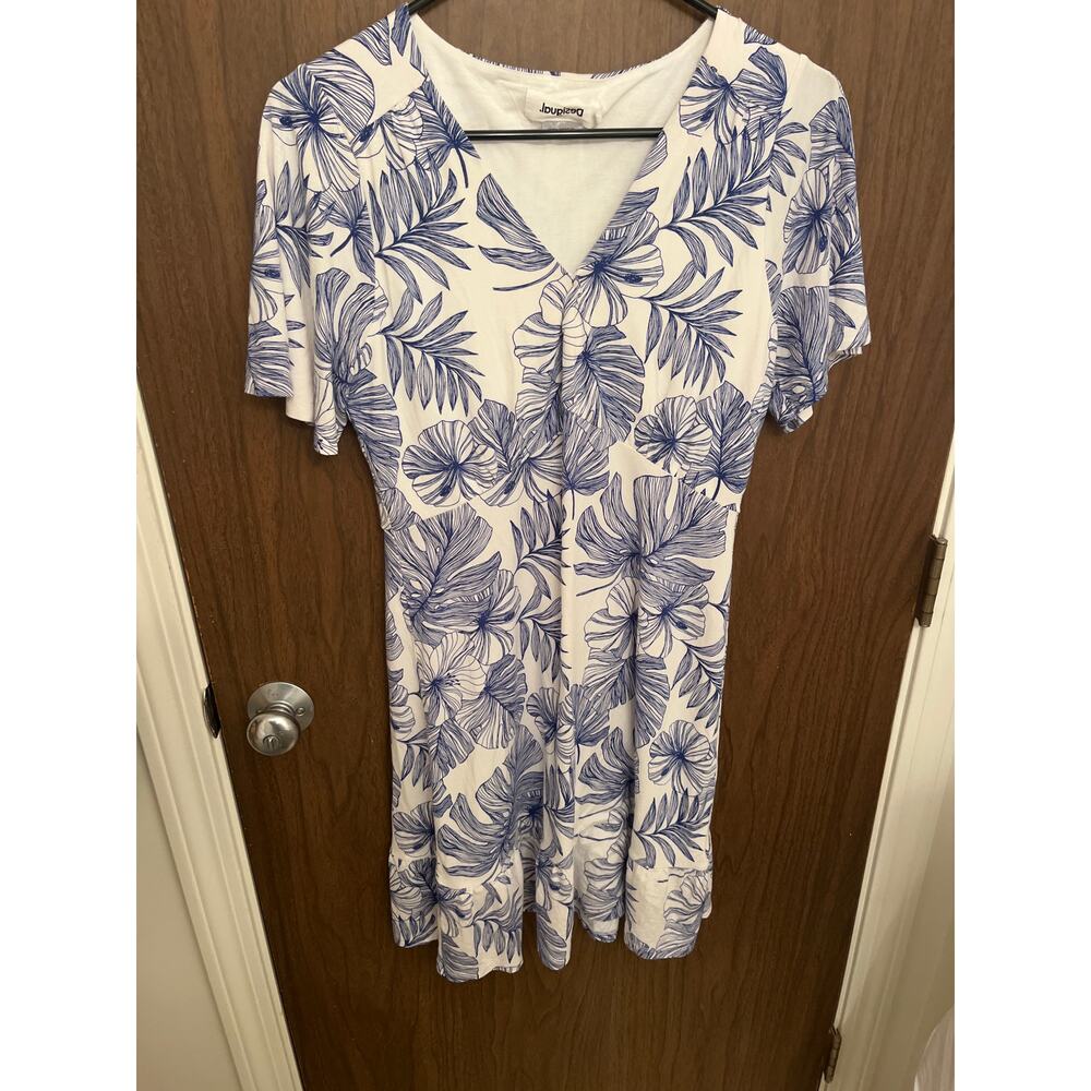 Desigual Knit Short Sleeve Mini Dress in Size L